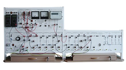 Однолинейная модель распределительной электрической сети с измерителем показателей качества электроэнергии ЭЭ1-ОРСК-Н-К (Настольное исполнение, компьютеризованная версия)