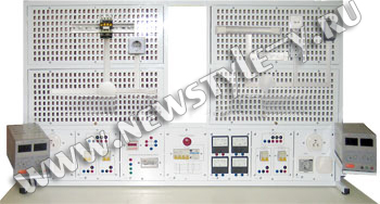 Стенд для подготовки электромонтажников  и электромонтеров с низковольтным управлением СПЭЭ-НУ-СМП (стендовое исполнение монтажная панель)