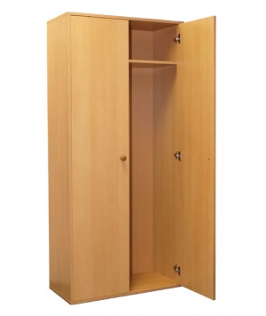 Шкаф для одежды на регулируемых опорах с вкладными дверьми