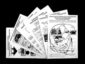 Комплект таблиц по экологии "Экосистема -экологическая единица окружающей среды" (ламинир, А4,12шт)