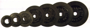 Диски обрезиненные черные диаметром 51 мм