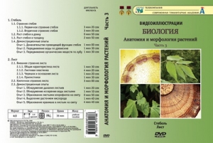 Компакт-диск "Биология. Анатомия и морфология растений"3ч. (17 опытов, 36 мин.) (DVD)